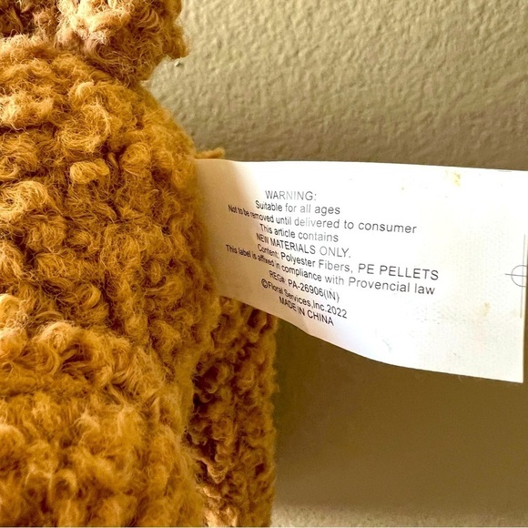 Teddy Bear Valentine’s Day Heart Bow Love Bear Brown Red Toy Fur Stuffed Animal - Picture 6 of 8